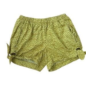 Corey Lynn Calter Anthropologie Side Ties Boho Yellow Gold Pull On Shorts